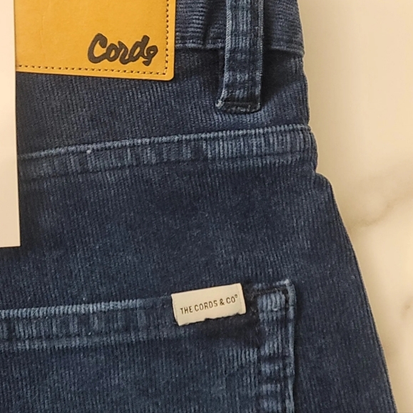 The Cords & Co "Hey" Corduroy Low Rise Skinny Pants 25 x 32 Raw Indigo - Picture 5 of 11